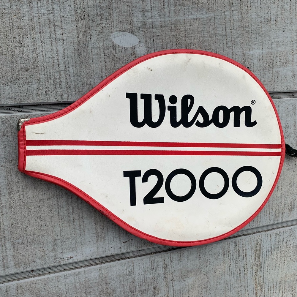 Wilson White and Red T2000 Paddle Cover